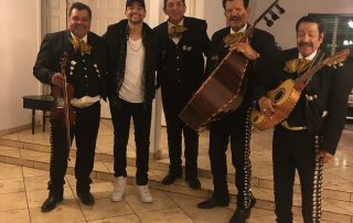 Luis Coronel with Mariachi Alegre de Tucson on his birthday